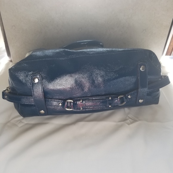 Teal blue Coach purse with matching wristlet - Picture 2 of 4